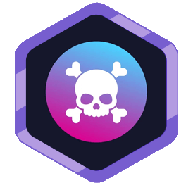 Skull and crossbones warning icon