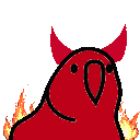 blob_devil_parrot_evil_fire_hell.gif