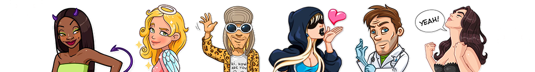 sexy avatars of men and women